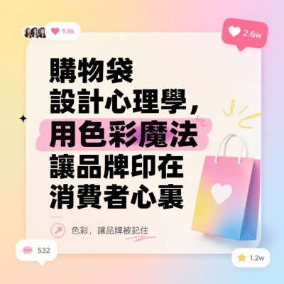 中国大陆企业礼品订制 - 购物袋设计心理学，用色彩魔法让品牌印在消费者心里