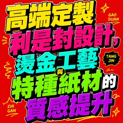 中国大陆企业礼品订制 - 高端定制利是封设计，烫金工艺与特种纸材的质感提升