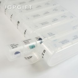透明一周塑料药盒