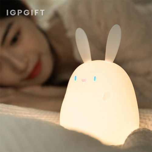 兔子矽胶小夜灯